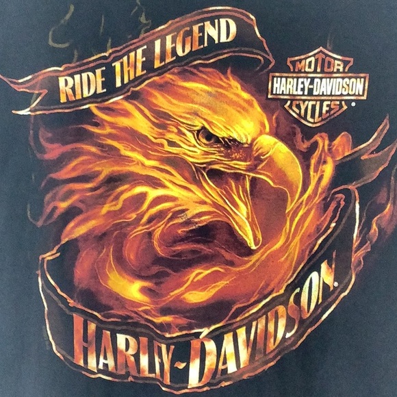 Harley-Davidson Eagle Flame Tee (Venezia, Italy) - Picture 3 of 5